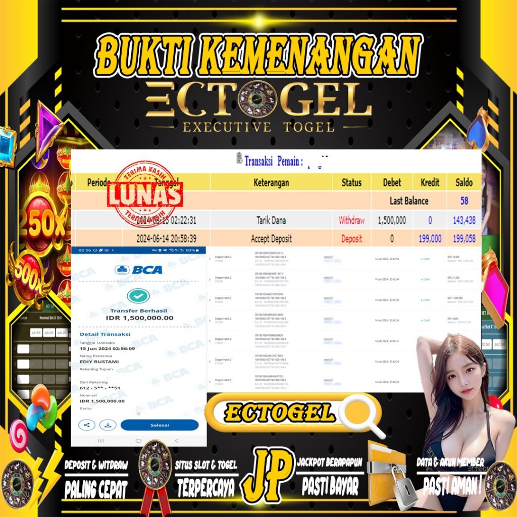 BUKTI JACKPOT SLOT DRAGON HATCH 2 TERPERCAYA DI INDONESIA tgl 15-06-2024