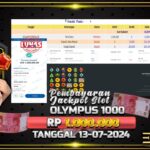 BUKTI JACKPOT SLOT GATES OF OLYMPUS 1000 TERPERCAYA DI INDONESIA TGL 13-07-2024