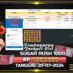 BUKTI JACKPOT SLOT SUGAR RUSH 1000 TERPERCAYA DI INDONESIA TGL 20-07-2024