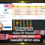 BUKTI JACKPOT SLOT GATES OF OLYMPUS TERPERCAYA DI INDONESIA TGL 08-07-2024