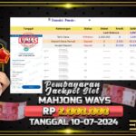 BUKTI JACKPOT SLOT MAHJONG WAYS TERPERCAYA DI INDONESIA TGL 10-07-2024