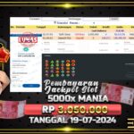 BUKTI JACKPOT SLOT 5000X MANIA TERPERCAYA DI INDONESIA TGL 19-07-2024