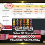 BUKTI JACKPOT SLOT GATES OF OLYMPUS TERPERCAYA DI INDONESIA TGL 04-07-2024