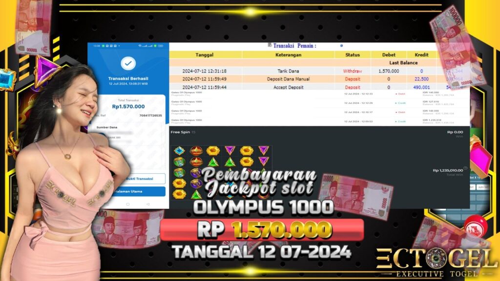 BUKTI JACKPOT SLOT GATES OF OLYMPUS 1000 TERPERCAYA DI INDONESIA TGL 12-07-2024