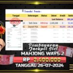 BUKTI JACKPOT SLOT MAHJONG WAYS 2 TERPERCAYA DI INDONESIA TGL 26-07-2024