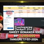 BUKTI JACKPOT SLOT SWEET BONANZA  1000 TERPERCAYA DI INDONESIA TGL 17-07-2024